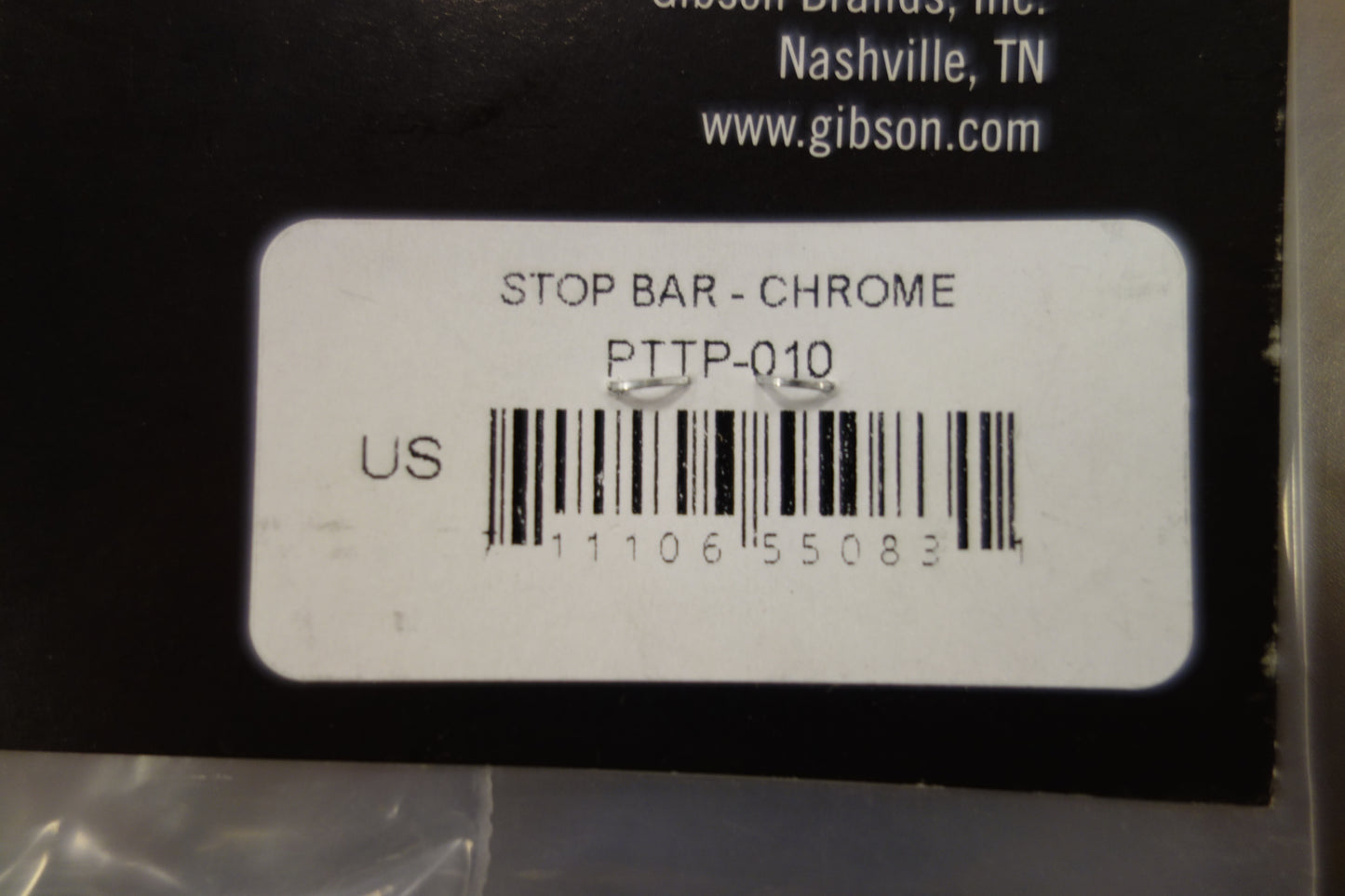 Gibson PTTP-010 Stop Bar Tailpiece (Chrome)