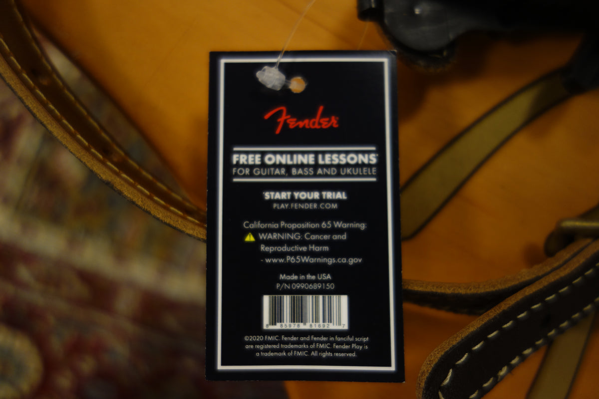 Fender Mustang™ Saddle Strap, Long, Butterscotch, 2.25