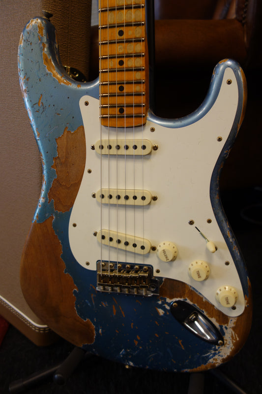 Fender Ltd Red Hot Strat Super Heavy Relic - Aged Lake Placid Blue