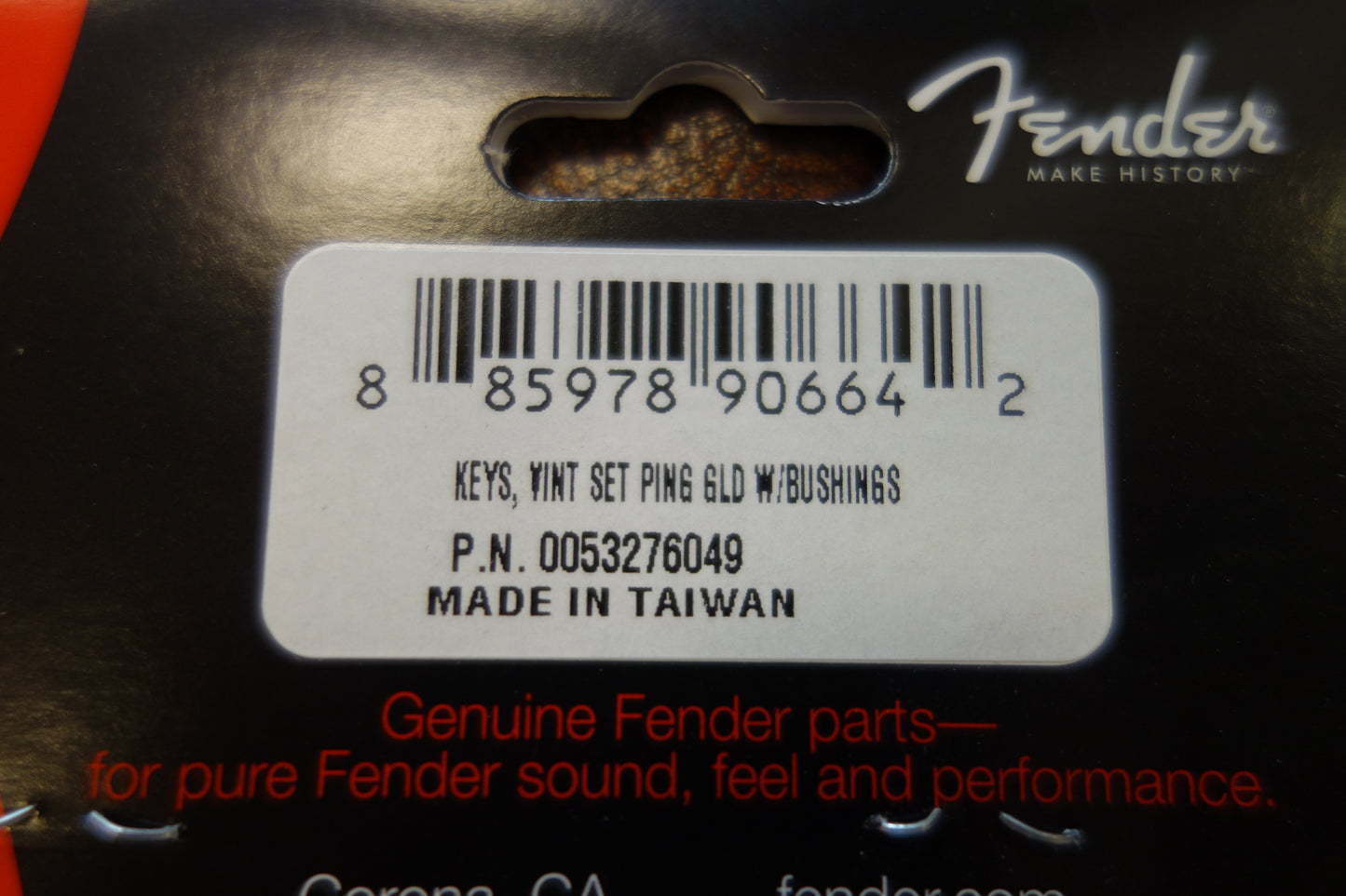 Fender Vintage-Style Strat/Tele Tuners, Gold (6)