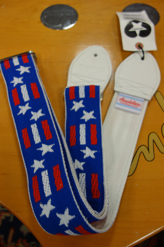 Souldier Stars & Bars Red White Blue guitar straps