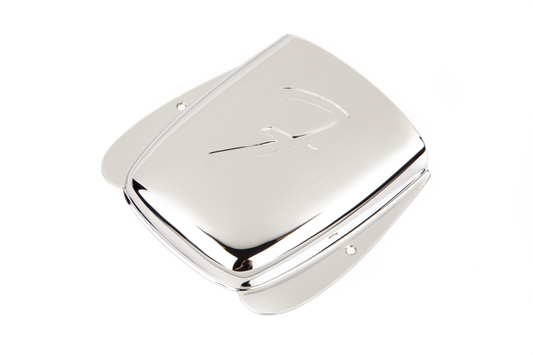 Fender Vintage-Style Jazz Bass "F" Bridge Cover, Chrome