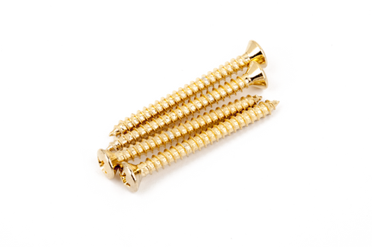 Fender Neck Mounting Screws (4) (Gold)