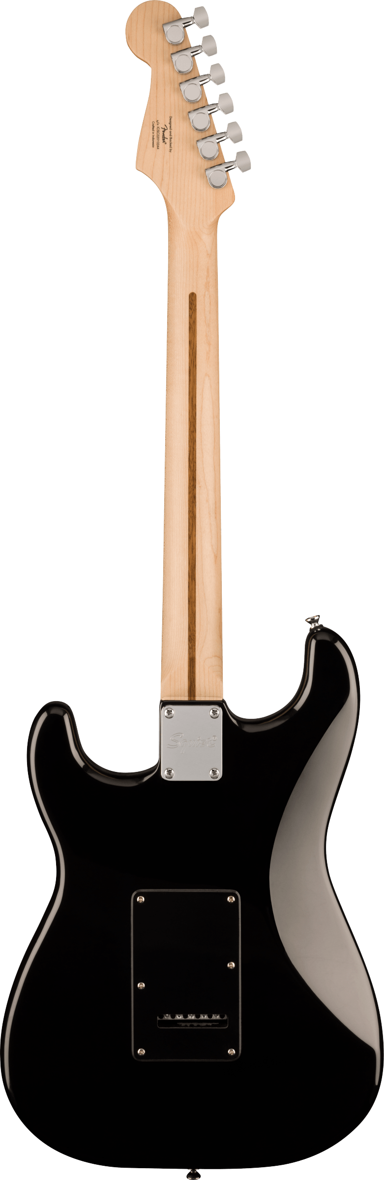 Squier Stratocaster HSS Black Pickguard Black