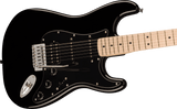 Squier Stratocaster HSS Black Pickguard Black