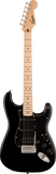 Squier Stratocaster HSS Black Pickguard Black