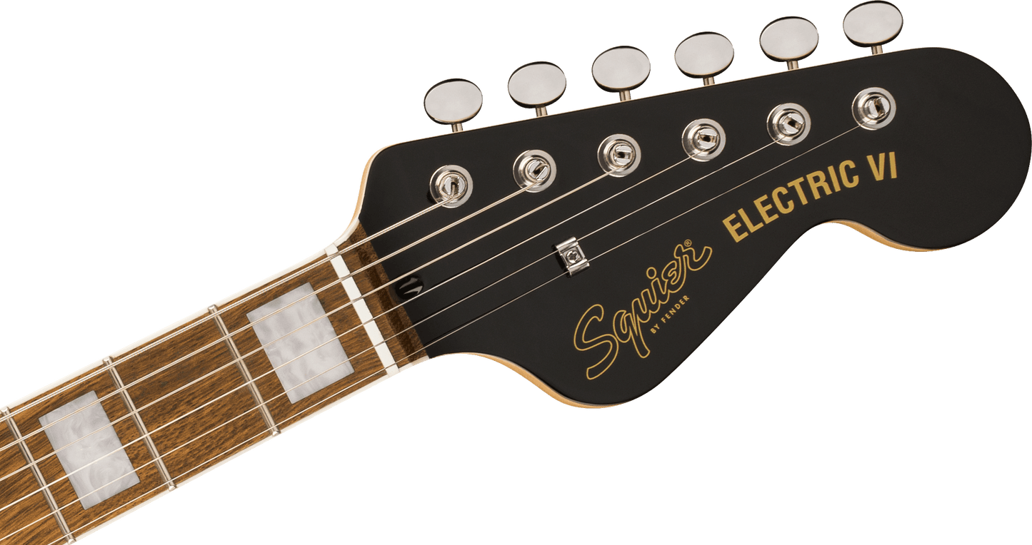 Squier Paranormal Electric VI Parchment Pickguard 3-Color Sunburst