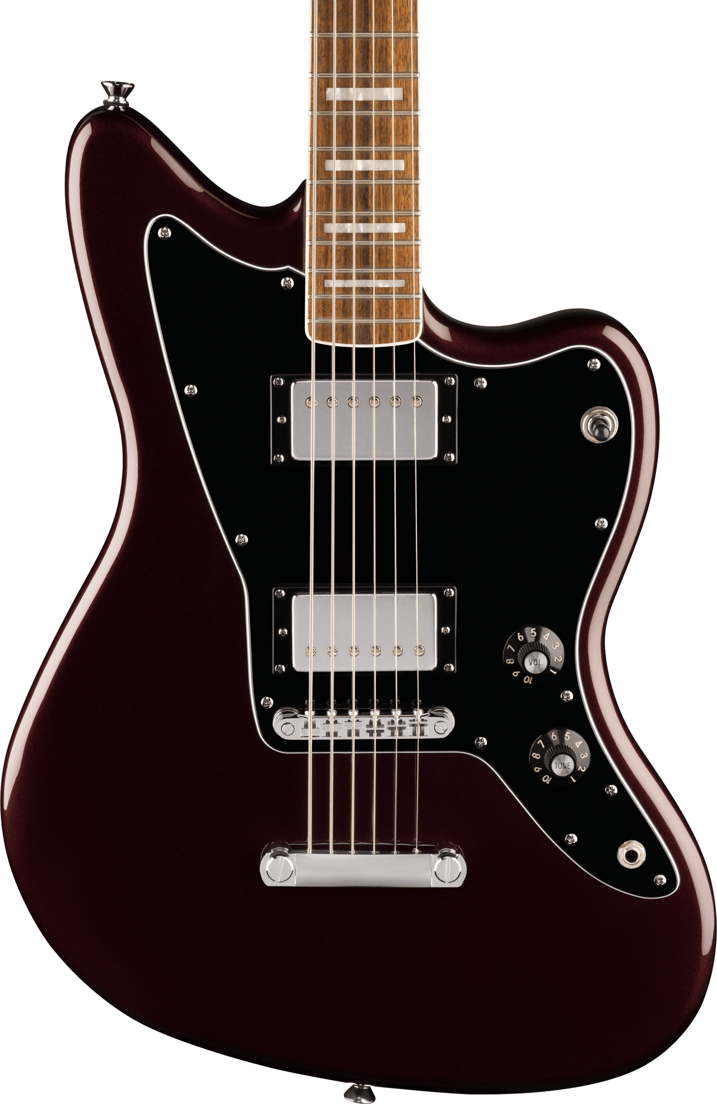 Squier Paranormal Baritone Jazzmaster HH Oxblood