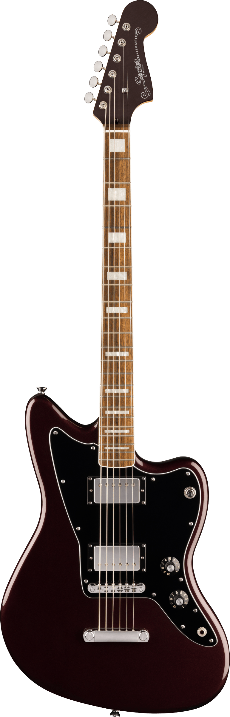 Squier Paranormal Baritone Jazzmaster HH Oxblood