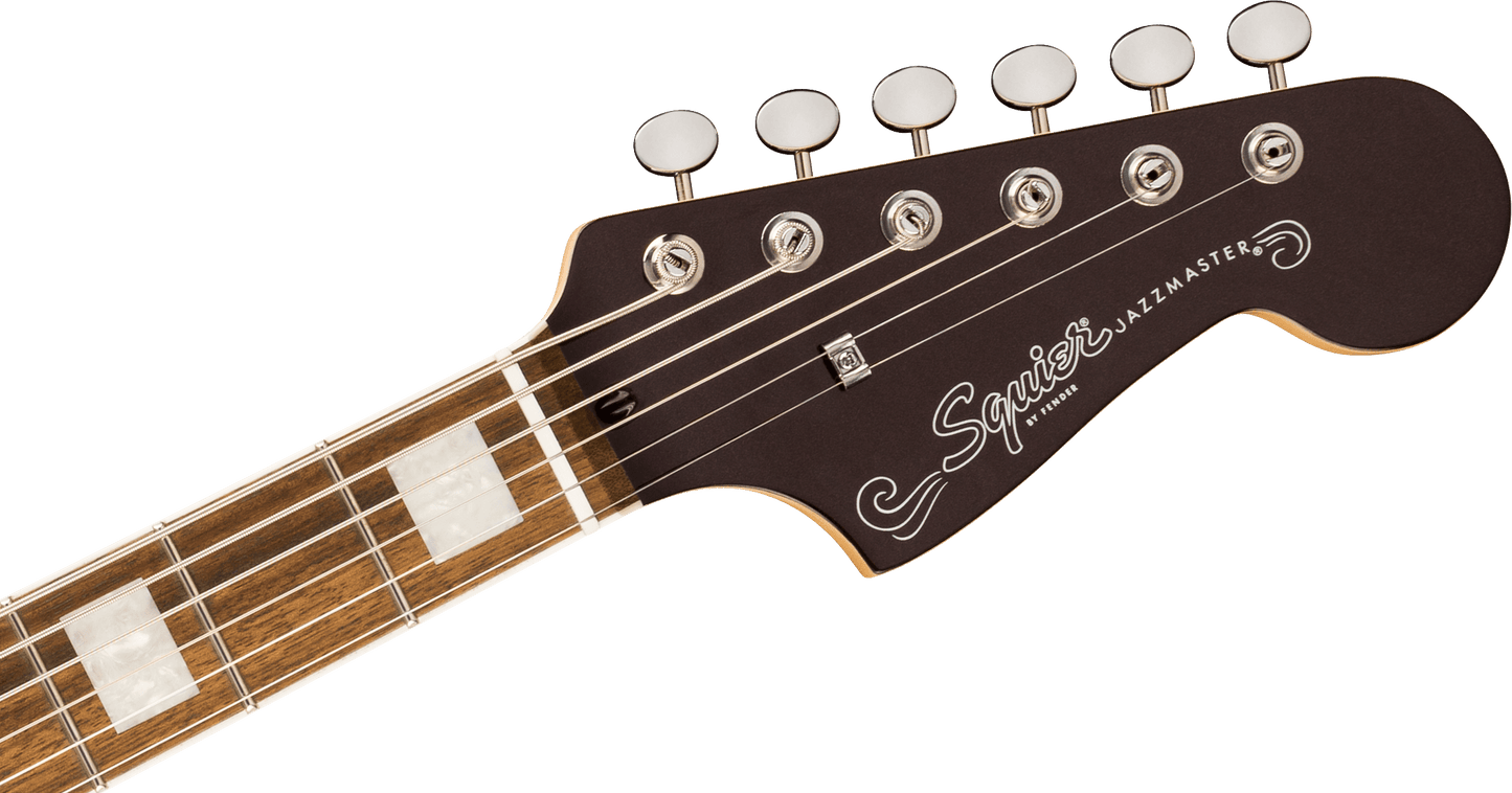 Squier Paranormal Baritone Jazzmaster HH Oxblood