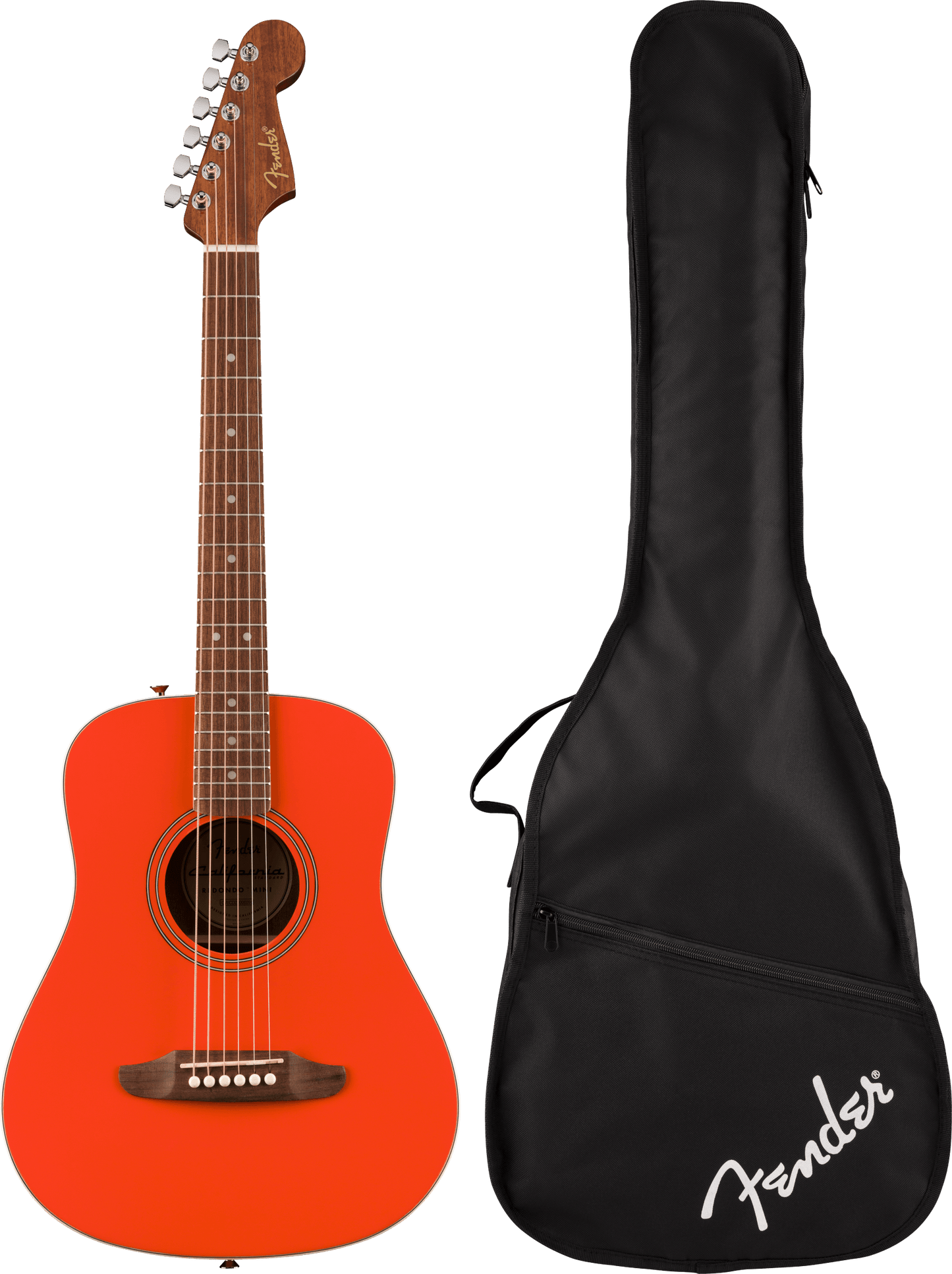 Fender California Standard Redondo Mini with Bag Fiesta Red