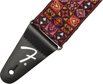 Fender Festival Strap, Red Mosaic, 2"
