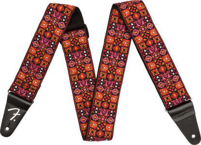 Fender Festival Strap, Red Mosaic, 2"