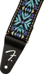 Fender Pasadena Woven Strap, Blue Snowflake, 2"