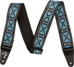 Fender Pasadena Woven Strap, Blue Snowflake, 2"