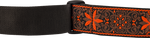 Fender Pasadena Woven Strap, Orange Wallflower, 2"