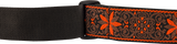 Fender Pasadena Woven Strap, Orange Wallflower, 2"
