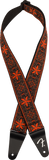 Fender Pasadena Woven Strap, Orange Wallflower, 2"