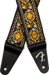 Fender Pasadena Woven Strap, Yellow Lotus, 2"