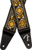 Fender Pasadena Woven Strap, Yellow Lotus, 2"