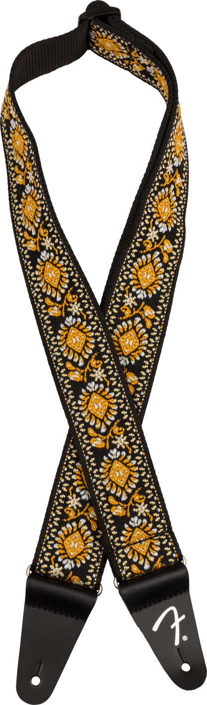 Fender Pasadena Woven Strap, Yellow Lotus, 2"
