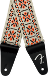 Fender Pasadena Woven Strap, Lattice Orange, 2"