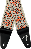 Fender Pasadena Woven Strap, Lattice Orange, 2"