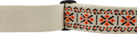 Fender Pasadena Woven Strap, Lattice Orange, 2"