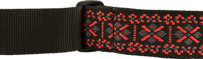 Fender Pasadena Woven Strap, Lattice Red, 2"