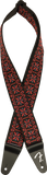 Fender Pasadena Woven Strap, Lattice Red, 2"