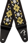Fender Pasadena Woven Strap, Yellow Clover, 2"