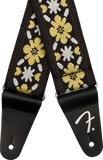 Fender Pasadena Woven Strap, Yellow Clover, 2"