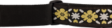 Fender Pasadena Woven Strap, Yellow Clover, 2"
