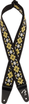 Fender Pasadena Woven Strap, Yellow Clover, 2"