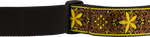Fender Pasadena Woven Strap, Yellow Wallflower, 2"