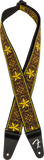 Fender Pasadena Woven Strap, Yellow Wallflower, 2"