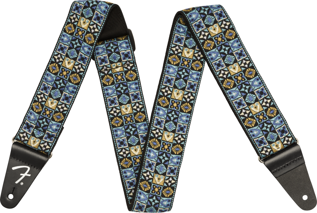 Fender Festival Strap, Blue Mosaic, 2"