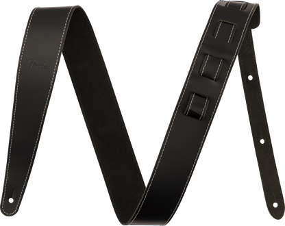 Fender 2" Essentials Leather Strap, Black