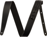 Fender 2" Essentials Leather Strap, Black