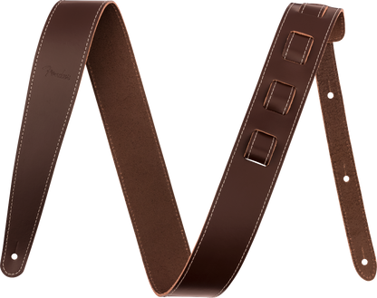 Fender 2" Essentials Leather Strap, Brown