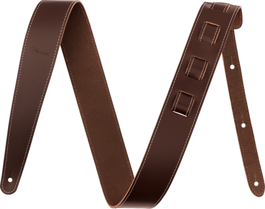 Fender 2" Essentials Leather Strap, Brown