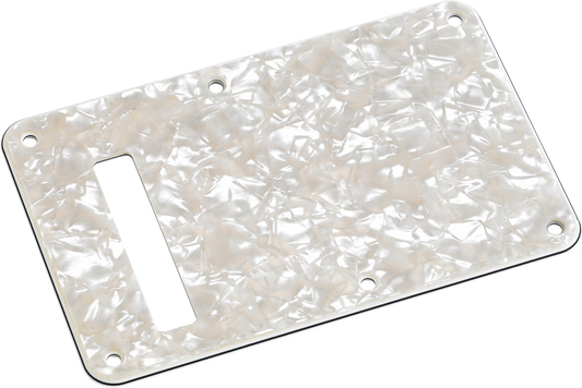 Fender Backplate, Stratocaster White Moto 4-Ply