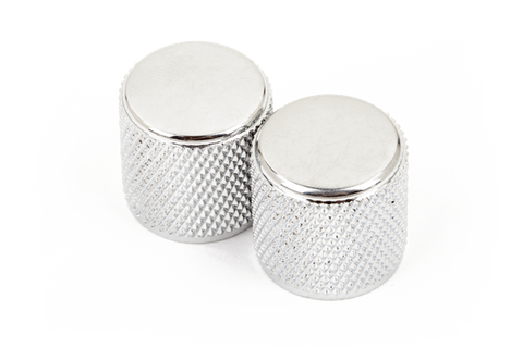 Fender Telecaster/Precision Bass Knobs, Knurled Chrome (2)