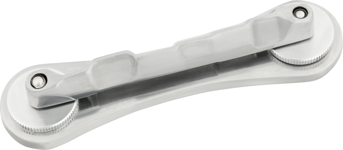 Bigsby Sorkin (Bowtie) Bridge Assembly, Wound-G Compensated, Polished Aluminum