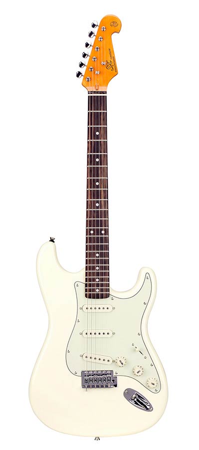 SX SST62-VWH electric guitar 62 vintage white