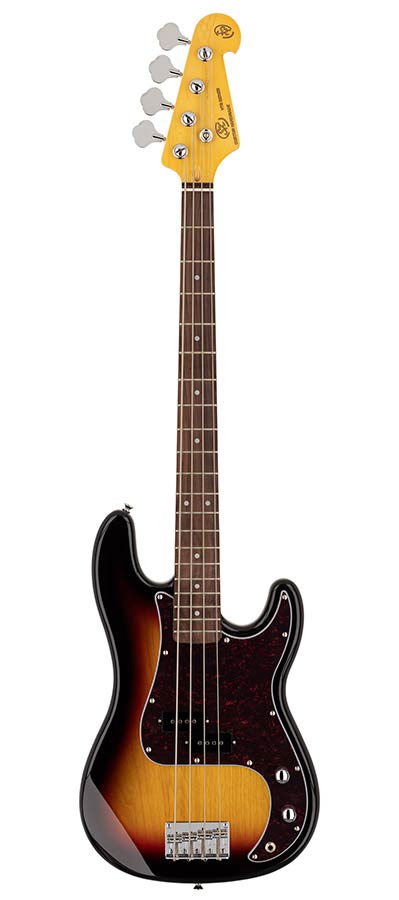 SX SPB62-3TS 62 vintage P-style electric bass guitar