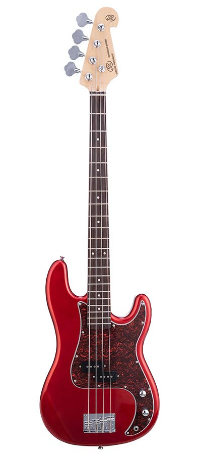 SX BD2/CAR P-style electric bass guitar candy apple red