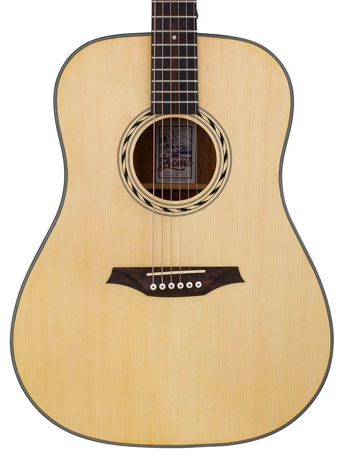 Bromo BAB1 Blanc Series dreadnought guitar