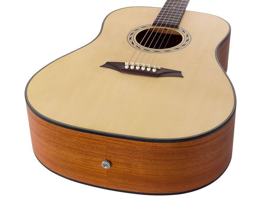 Bromo BAB1 Blanc Series dreadnought guitar