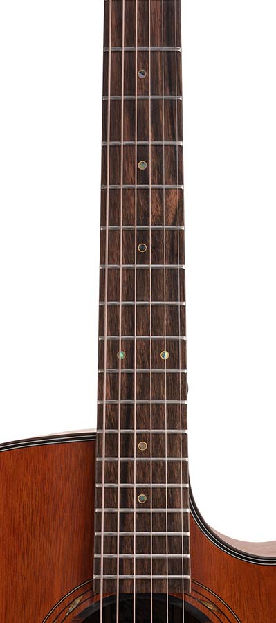 Bromo BAT2MCE auditorium guitar with solid mahogany top